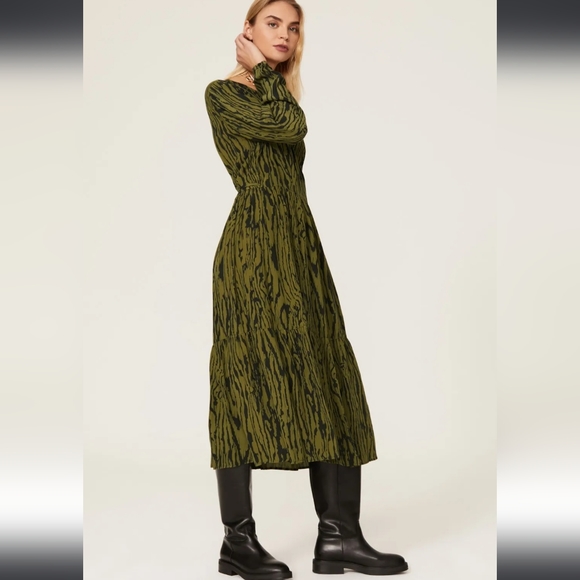 Baum und Pferdgarten Allessia Zebra Print Midi Dress Women's 14 - Picture 4 of 12